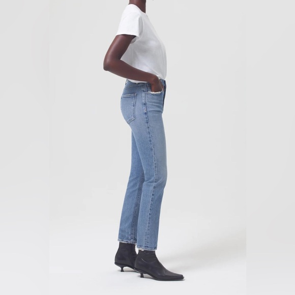 Agolde Riley Long High Rise Jeans - Picture 3 of 8